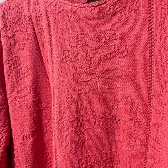 Northern Traditions size large pink knit sweater - Picture 3 of 3